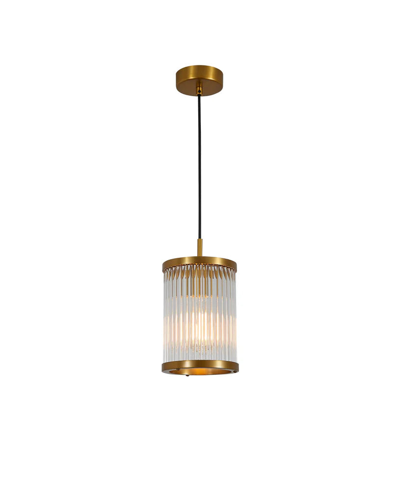 CREMONA 1 LIGHT PENDANT LIGHT SATIN BRASS