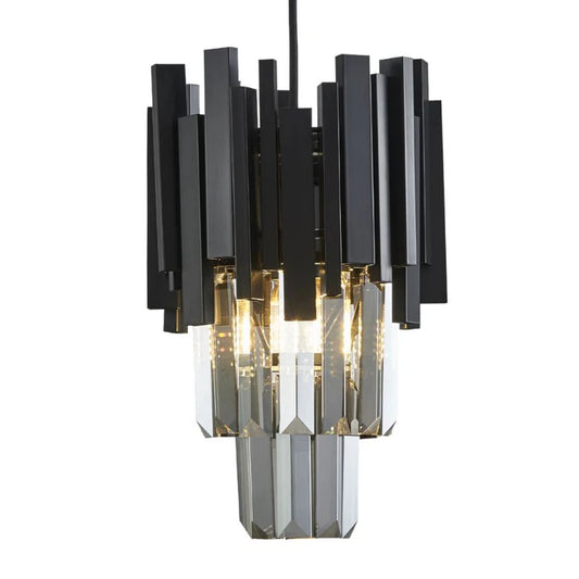 REGINA 1 LIGHT BLACK PENDANT