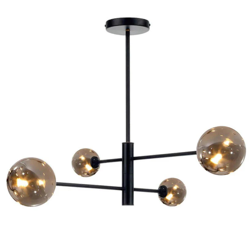 ORBIT Satin Gold Pendant Light - 4 Light
