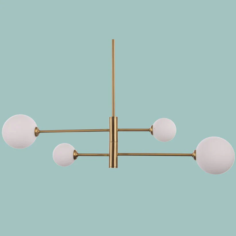 ORBIT Satin Gold Pendant Light - 4 Light
