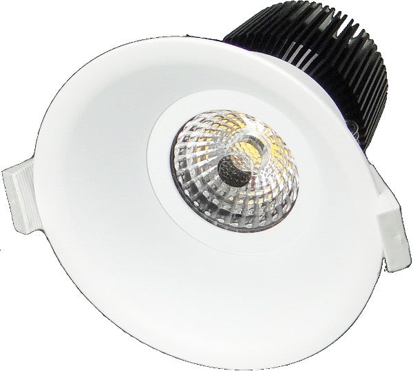 13W LED  LOW GLARE Tri-Colour Dimmable Deep Face Downlight IP44
