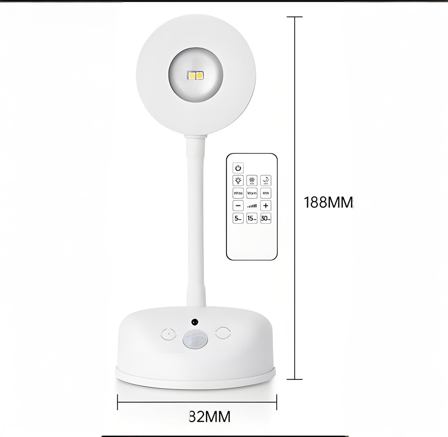 Wireless Smart LED Wall Light: Rechargeable, Motion-Sensor & Remote-Controlled, No-Drill Mount for Home Decor & Task Lighting