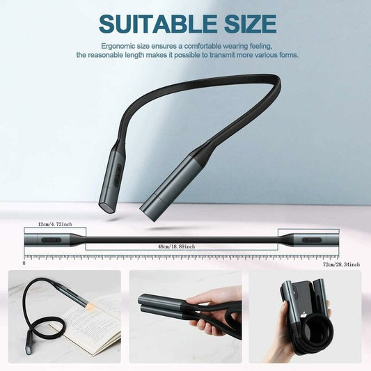 Reading Light, Usb Rechargeable Eye Care Night Light, Hug Light 3 Brightness Modes, 360° Flexible Book Light, In Bed