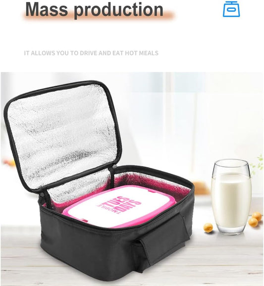 12V cooler bag for car, electric picnic bag lunch bag cooler bag foldable cooler bag for carrying picnic food - 29cmx21cmx11cm