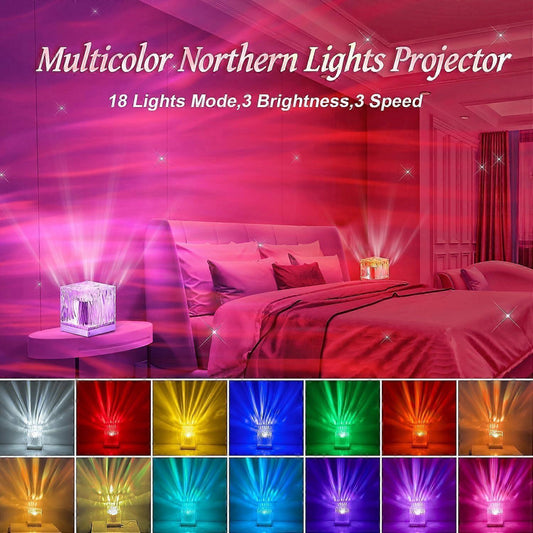 18-Color Aurora Projector - Northern Lights Projector for Bedroom Ceiling