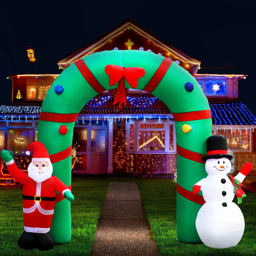 Christmas Inflatable Archway 2.8M Illuminated Decorations