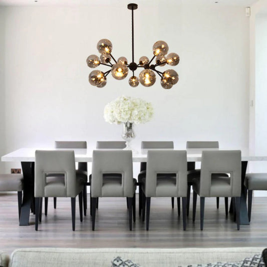 MODI Matte Black Pendant Light - 15 Light