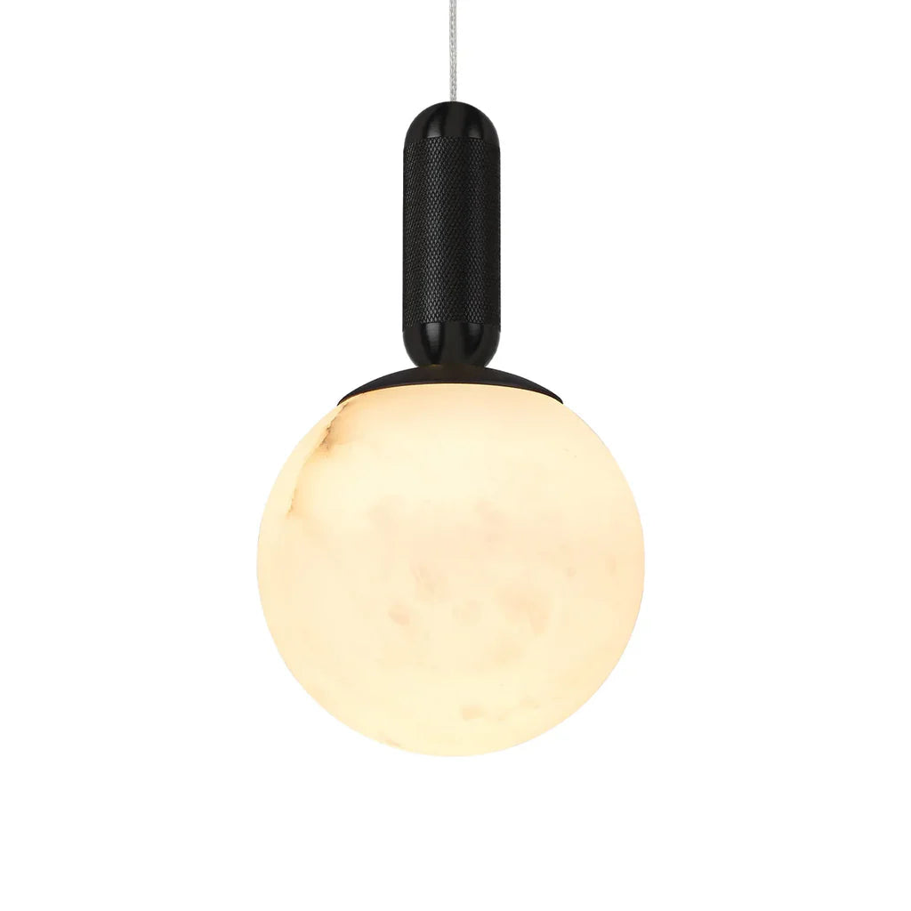 Lunar Black 11W Spanish Marble LED Pendant Light