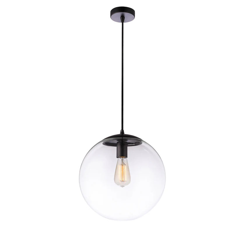SFERA - 1 light 250mm Grey Chrome Glass Ball Pendant