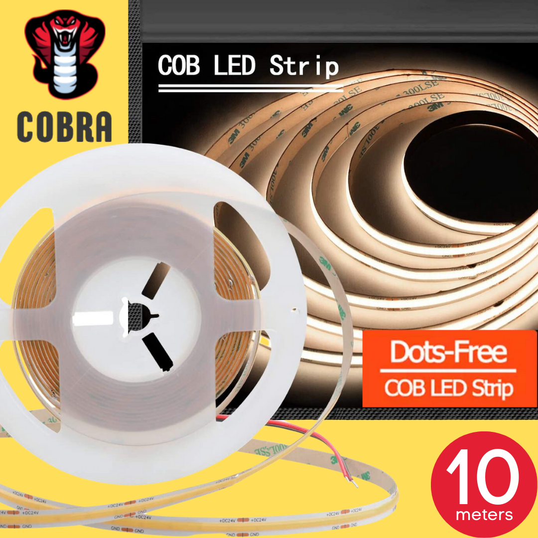 5 meter 50W Dot Free Warm White DIY Strip Light Kit