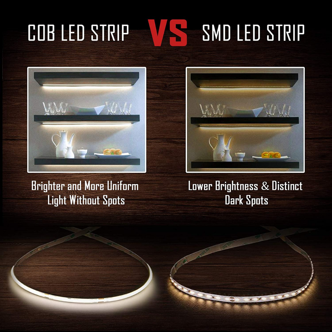 5 meter 50W Dot Free Warm White DIY Strip Light Kit