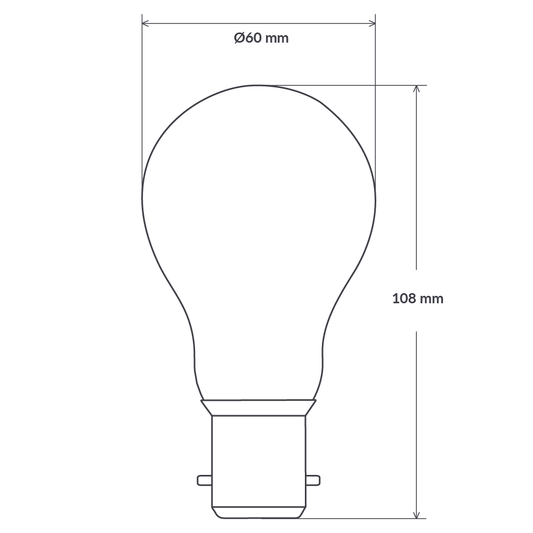 8W 12-24 Volt DC GLS Dimmable LED Light Bulb (B22) Clear in Natural White-Traditional Bulbs-Liquidleds