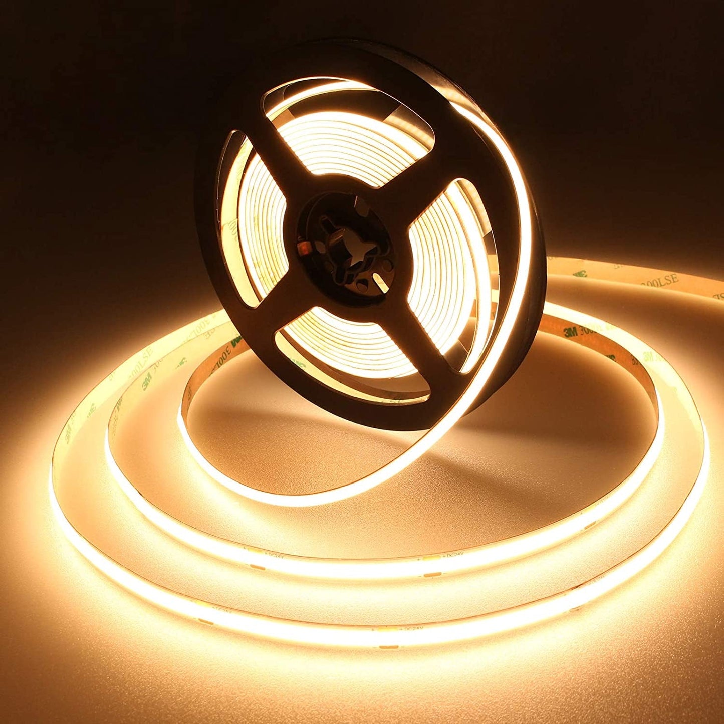 5 meter 50W Dot Free Warm White DIY Strip Light Kit