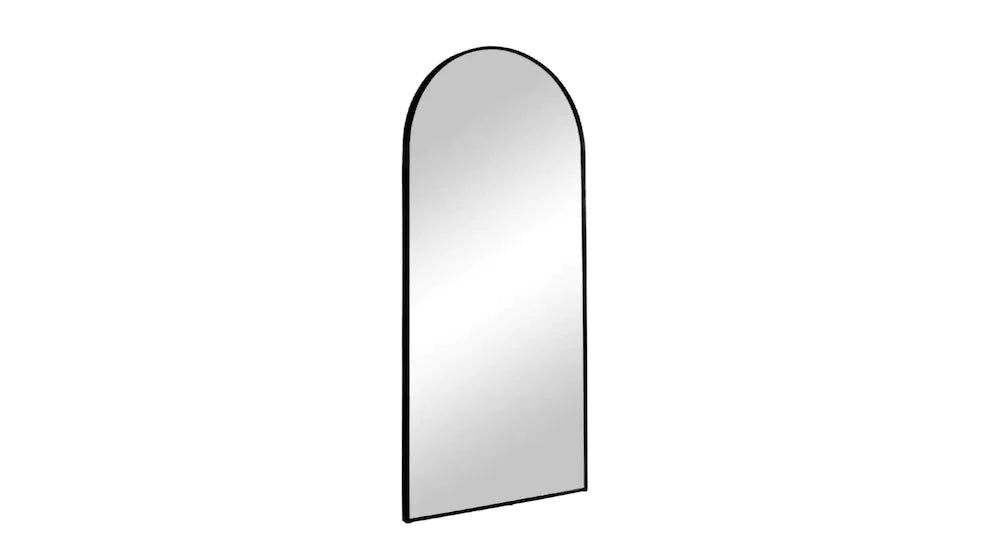 Archibald Floor Mirror - Black-Floor Mirror-Cafe Lighting and Living