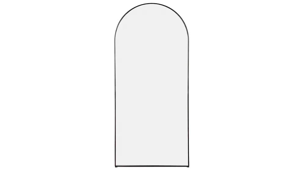 Archibald Floor Mirror - Black-Floor Mirror-Cafe Lighting and Living