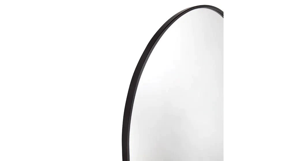 Archibald Floor Mirror - Black-Floor Mirror-Cafe Lighting and Living