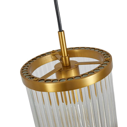 CREMONA 1 LIGHT PENDANT LIGHT SATIN BRASS