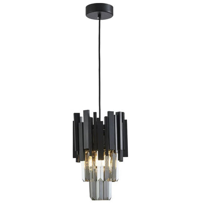 REGINA 1 LIGHT BLACK PENDANT
