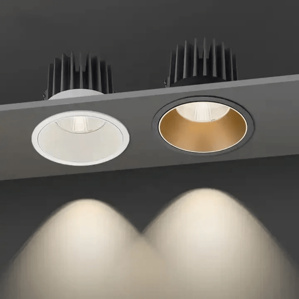 INFINITE 10W White Low Glare Aluminium Dimmable LED Downlight 70mm cut out
