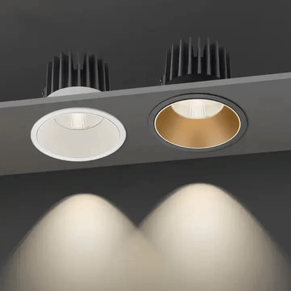 INFINITE 10W White Low Glare Aluminium Dimmable LED Downlight 70mm cut out