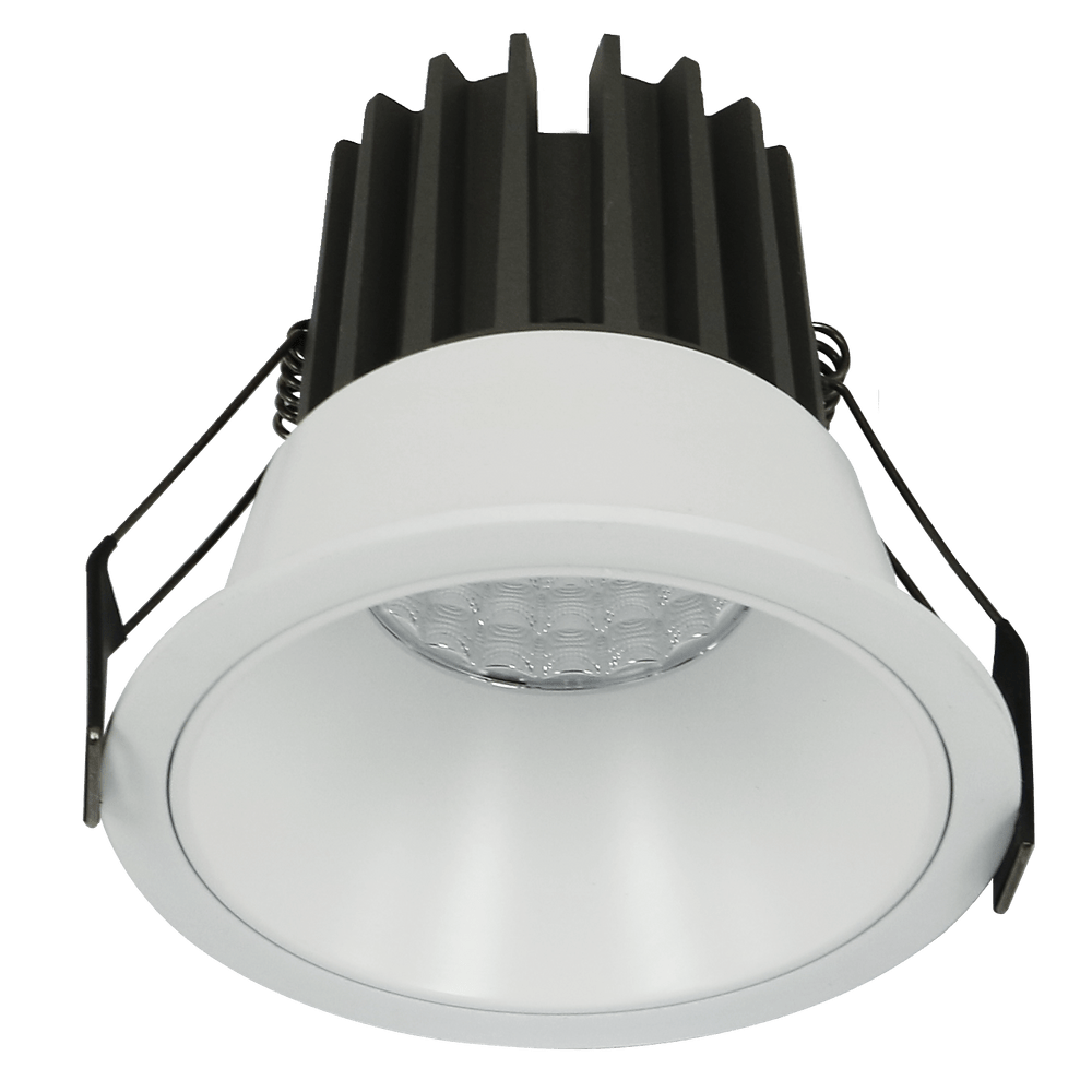 INFINITE 10W White Low Glare Aluminium Dimmable LED Downlight 70mm cut out
