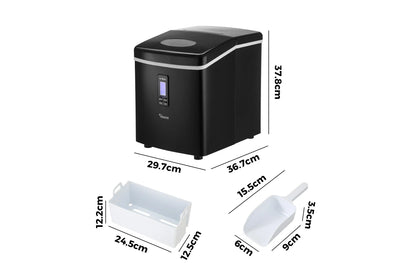 Vevare 3L Portable Ice Maker Machine Black