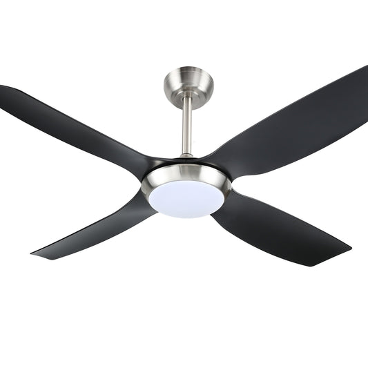 Devanti 52'' Ceiling Fan DC Motor w/Light w/Remote Black