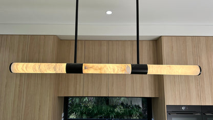 MADISON 1500 Spanish Marble Linear LED Pendant - Black