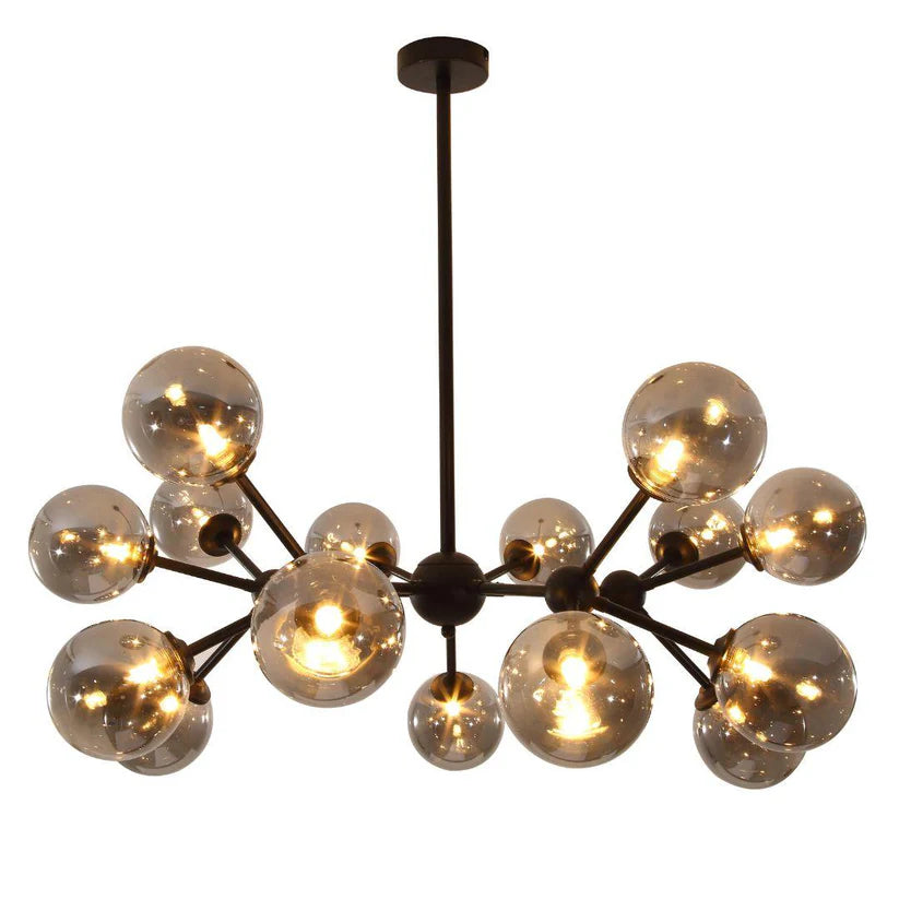 MODI Matte Black Pendant Light - 15 Light