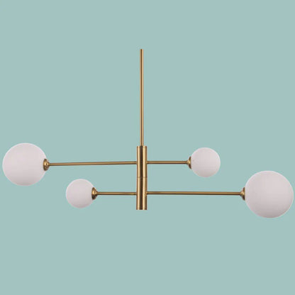 ORBIT Satin Gold Pendant Light - 4 Light