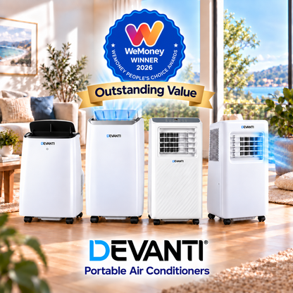 Devanti Portable Air Conditioner Dehumidifier Fan 12000BTU