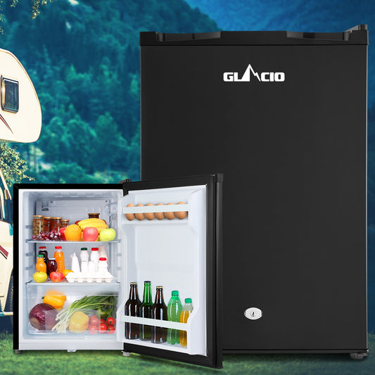 Glacio 80L Portable Fridge Bar Upright 12V/24V/240V Camping Caravan