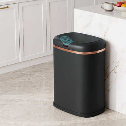 Devanti 38L Motion Sensor Bin Rubbish Automatic Black