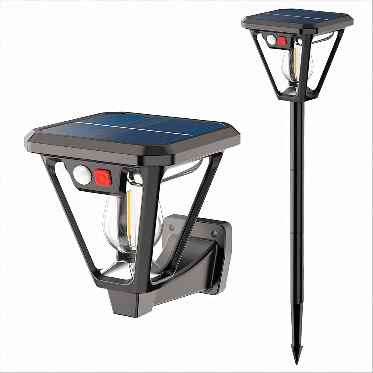Solar Motion Sensor Wall Lights (4-Pack): 3-Mode Dusk-to-Dawn Waterproof for Patio, Garage & Garden Lighting