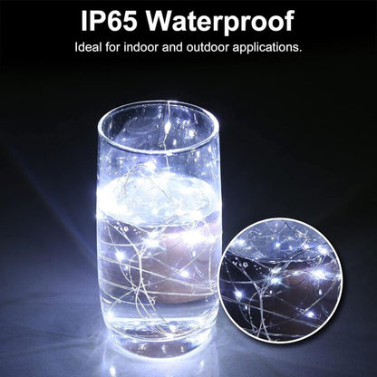 LED Bottle Lights 2M 20LEDs Bottle Lights, LED Bottle Stopper Light Waterproof Flexible Silver Wire Decoration For