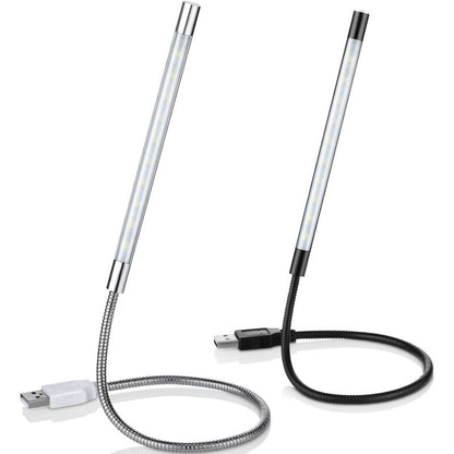 2 Pieces Usb LED Reading Lights Stick Flexible Usb Book Light Dimmable LED Usb Light Touch Gooseneck For Laptop Book
