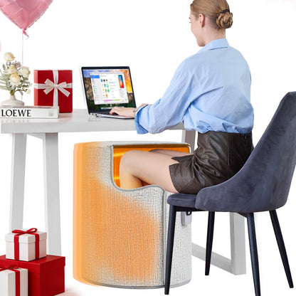 Under Desk Heater, 150W Quiet Foot Warmers for Feet with Detachable Foot Heating Pad, Graphene Radiant Heat Panel with Thermostat & Timer, Portable Energy-Saving for Office/Home,8 Heat Levels