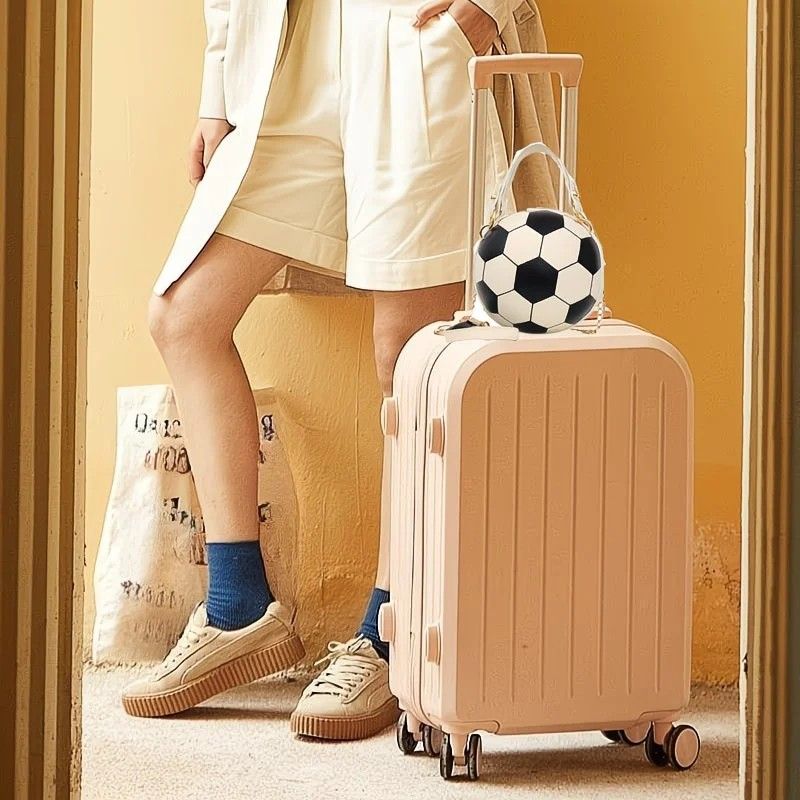 Soccer Theme Ladies Handbag, PU Material, Hand Carry Shoulder Crossbody Three Ways, Daily Outing Versatile Fashion(black)