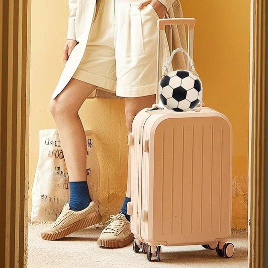 Soccer Theme Ladies Handbag, PU Material, Hand Carry Shoulder Crossbody Three Ways, Daily Outing Versatile Fashion(black)