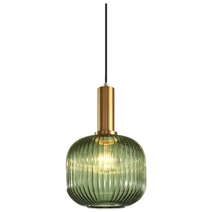 Industrial Vintage Glass Pendant Light Polished Brass Holder Modern Retro Ceiling Lamp Energy Class A Plus Plus