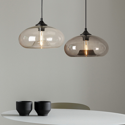 Vintage Industrial Red Glass E27 Pendant Lamp Retro Loft Chandelier for Kitchen Dining Bedroom