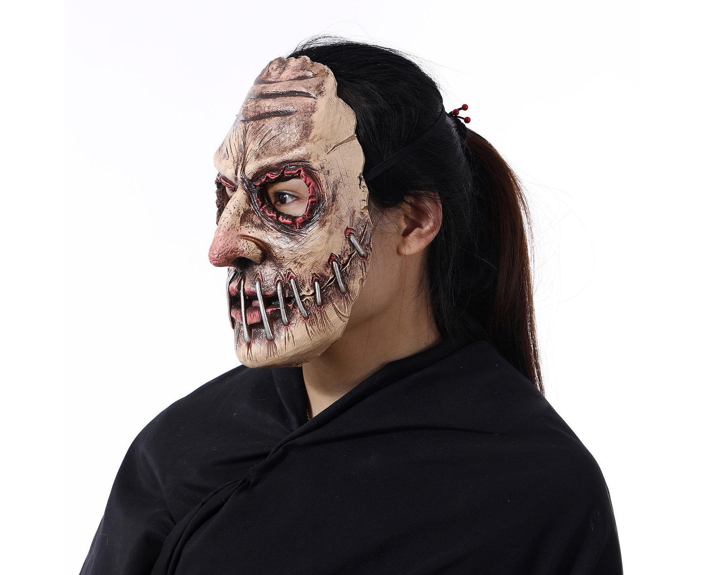 Halloween Costume Demon Mask Latex Full Head Halloween Realistic Masks for Halloween Holiday Parties Decor
