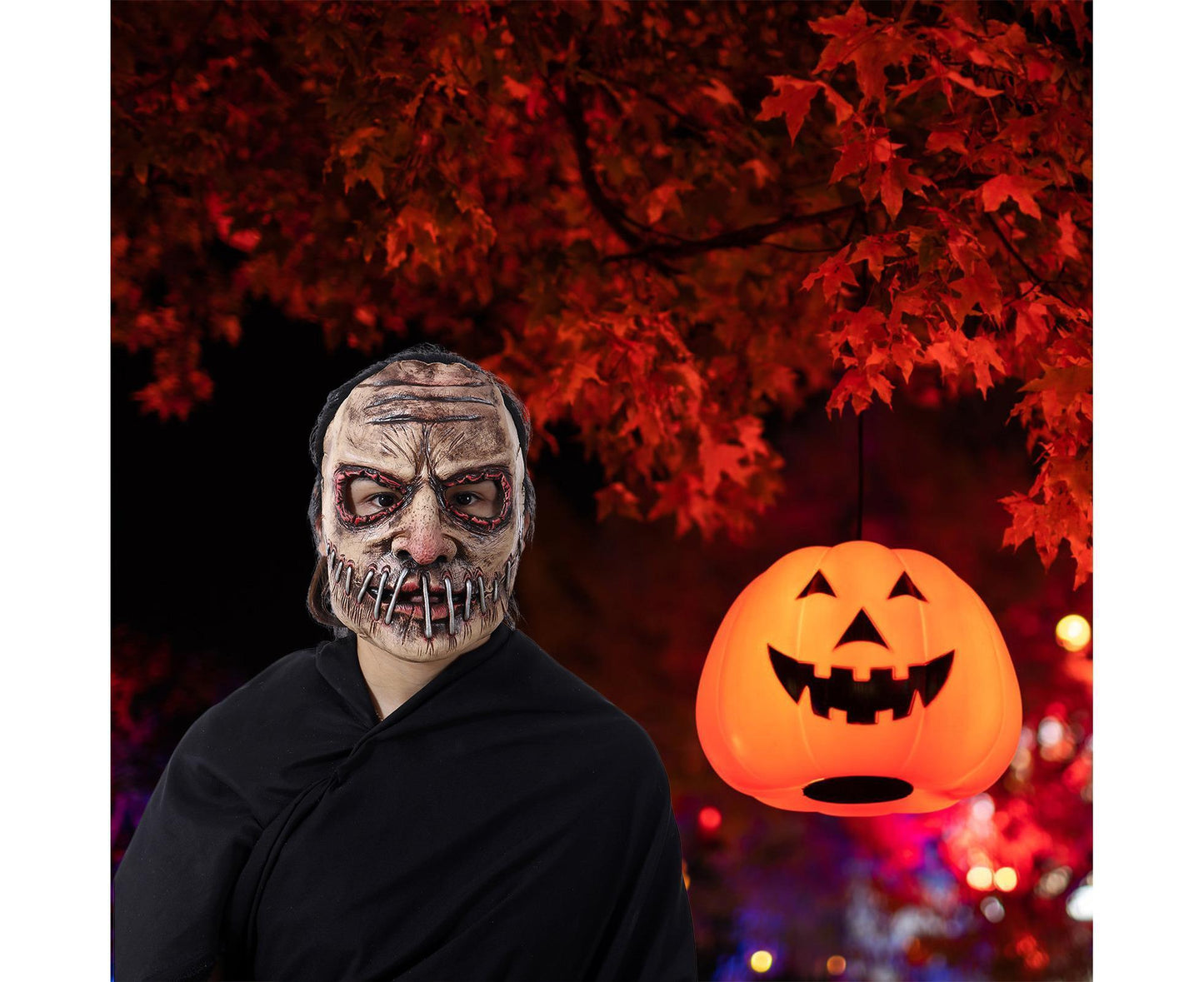 Halloween Costume Demon Mask Latex Full Head Halloween Realistic Masks for Halloween Holiday Parties Decor