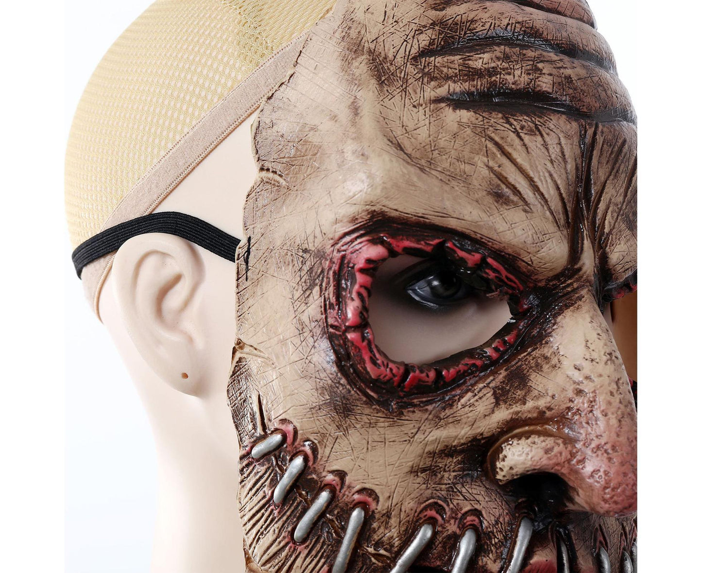 Halloween Costume Demon Mask Latex Full Head Halloween Realistic Masks for Halloween Holiday Parties Decor