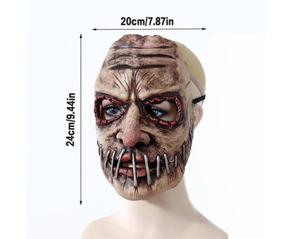 Halloween Costume Demon Mask Latex Full Head Halloween Realistic Masks for Halloween Holiday Parties Decor