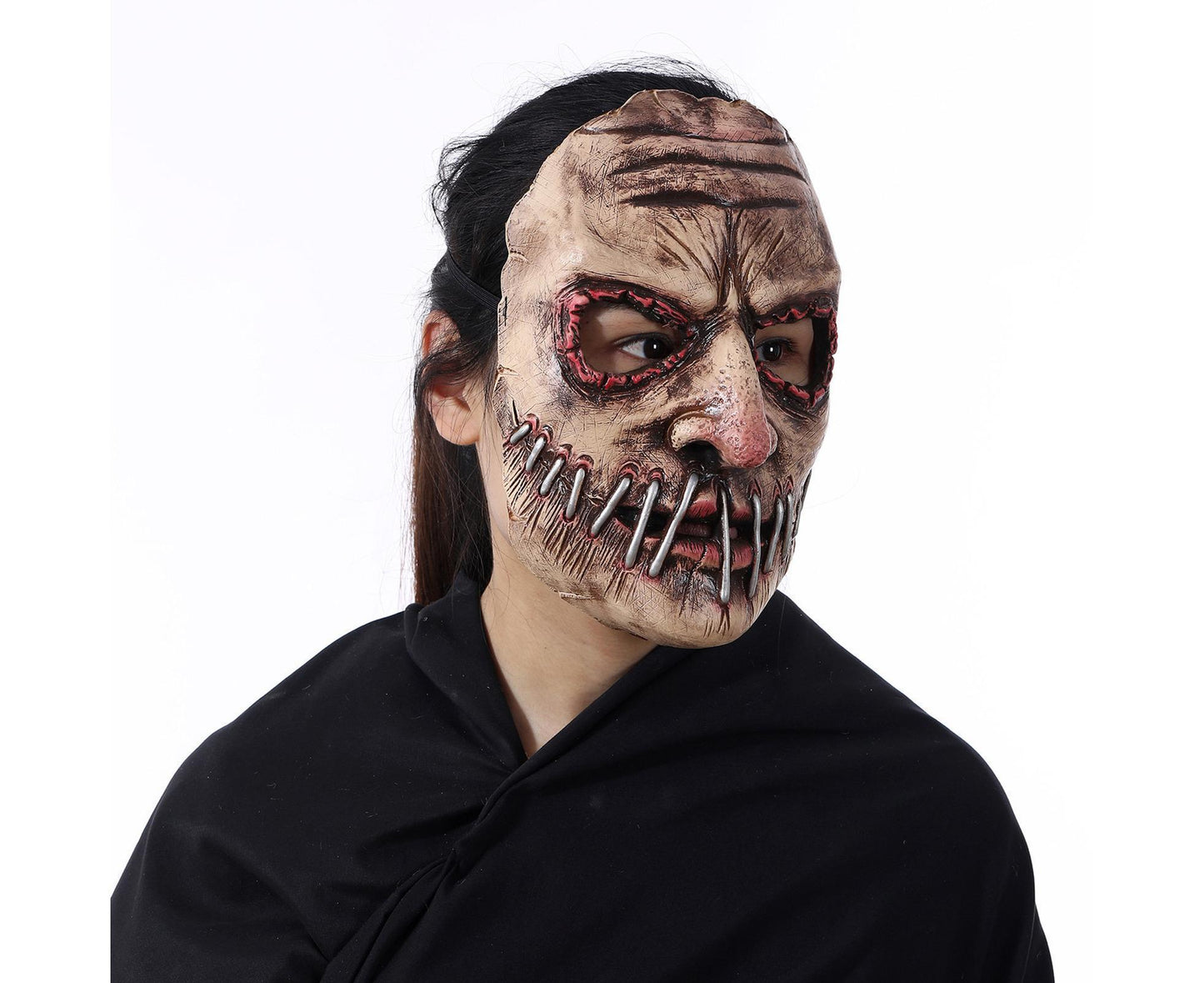 Halloween Costume Demon Mask Latex Full Head Halloween Realistic Masks for Halloween Holiday Parties Decor