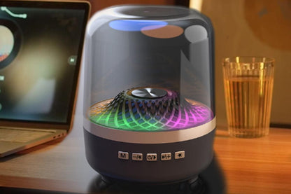 Portable Wireless Bluetooth Speaker with RGB Lights TWS Pairing for Party Outdoor Travel
