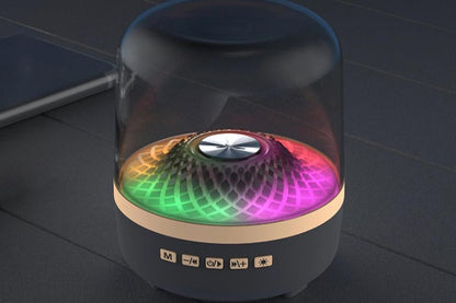 Portable Wireless Bluetooth Speaker with RGB Lights TWS Pairing for Party Outdoor Travel