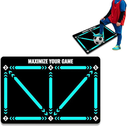 Soccer Training Mat Football Footstep Training Mat Soccer Skills Training Equipment Non Slip Dribble Training Sport Carpet
