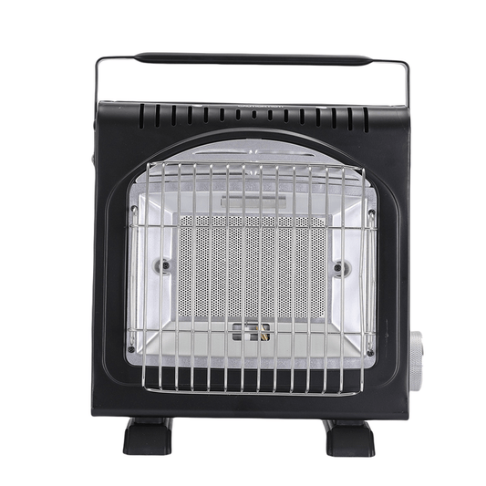 AMZ 1700W 2-in-1 Portable Outdoor Camping Butane Gas Heater Stove Steel Iron Aluminium Metal Manual Application for Travel